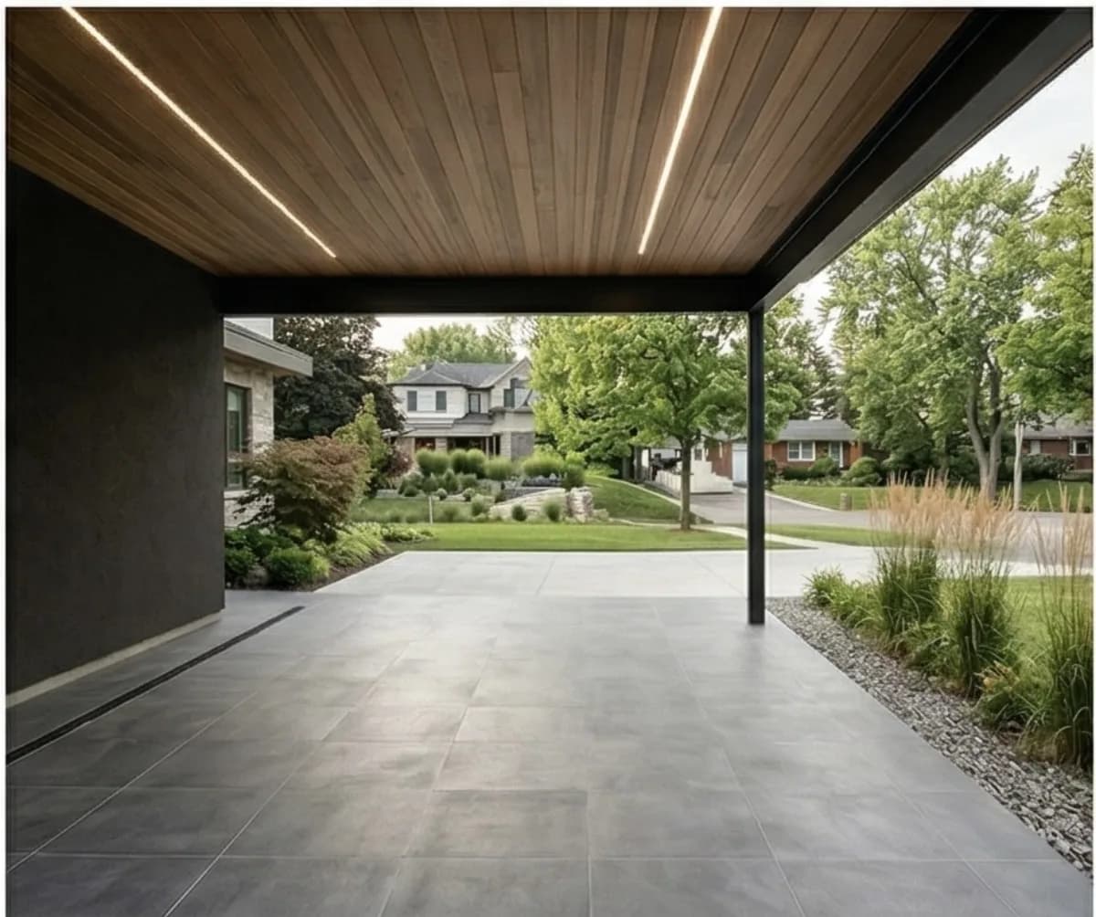 ภาพตัวอย่างพื้นที่ต่อเติมครัวหลังบ้านและพื้นที่ใช้งานจริงสำหรับบทความงบต่อเติมครัว